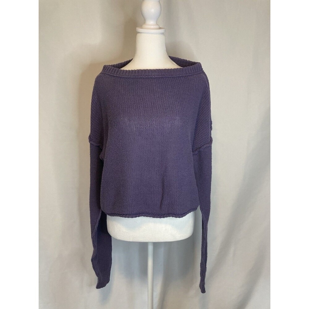 Free People Purple Crew Neck‎ Sweater